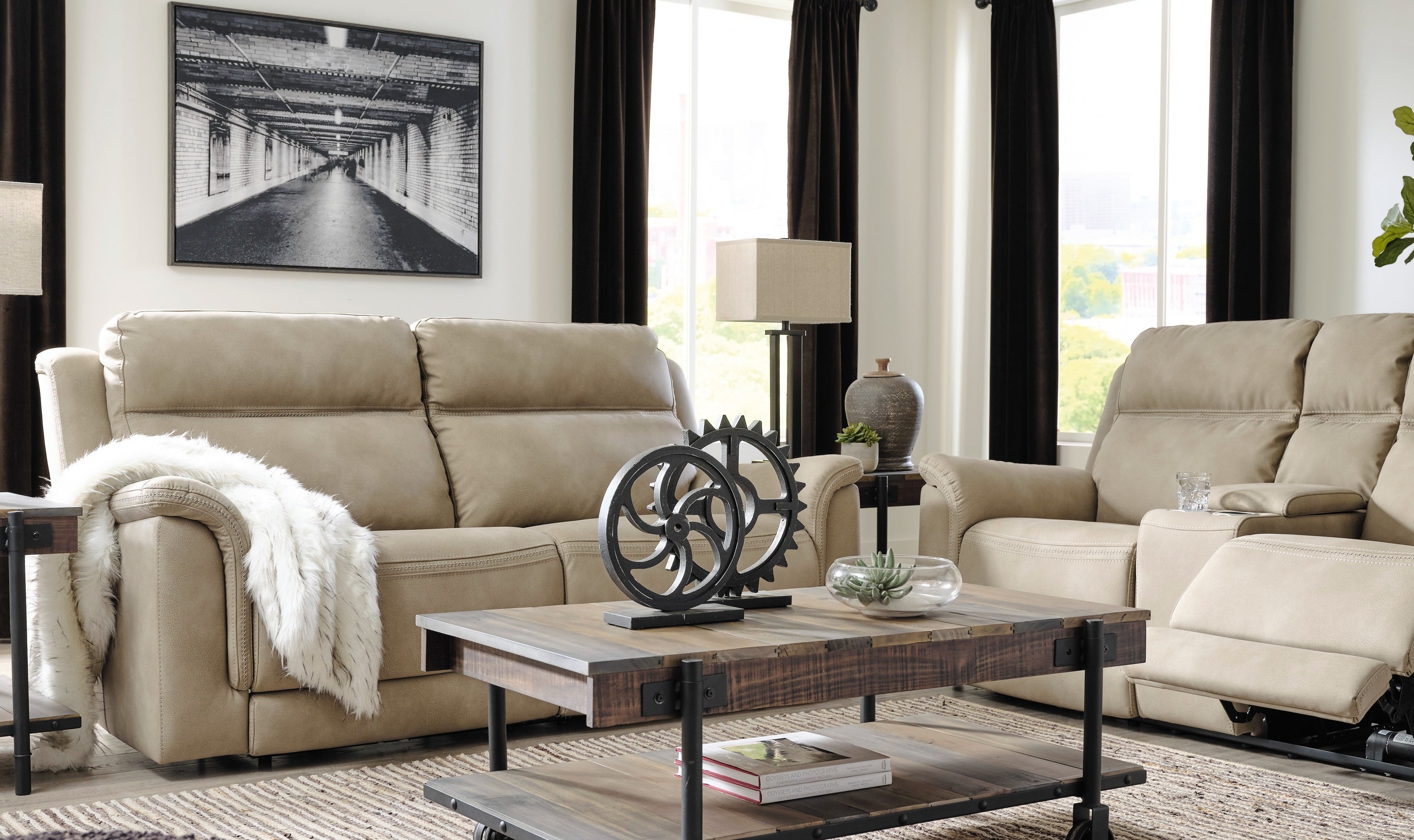 Brandon Next-Gen DuraPella Power-Reclining Sofa-Jennifer Furniture