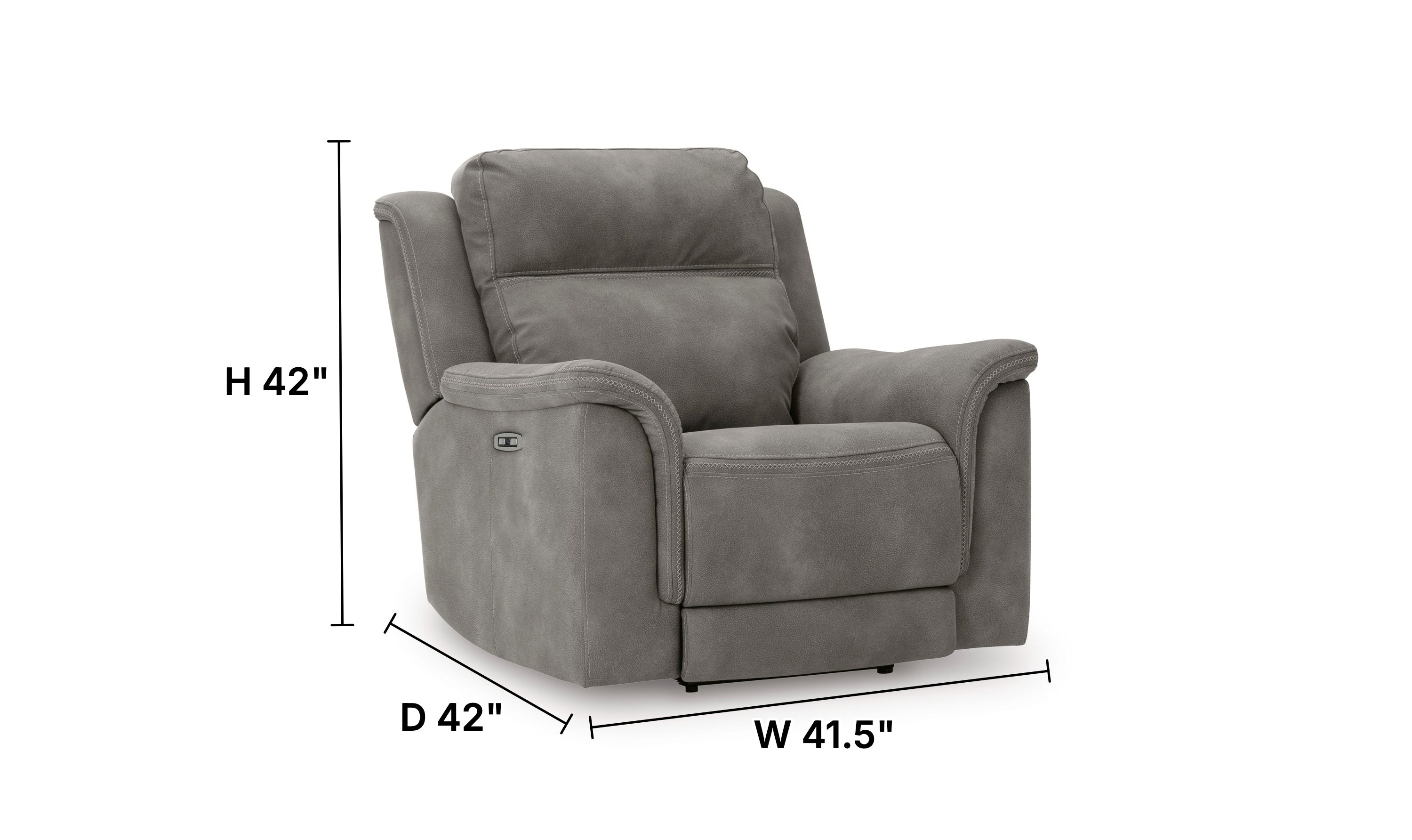 Brandon Power Recliner Chair with Adjustable Headrest & USB Port-Jennifer Furniture
