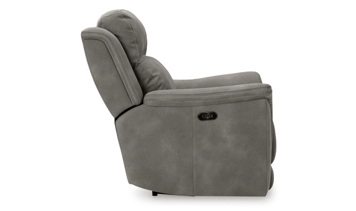 Brandon Power Recliner with Adjustable Headrest & USB Port-Jennifer Furniture