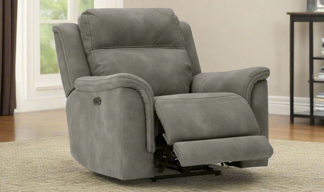Brandon Power Recliner with Adjustable Headrest & USB Port-Jennifer Furniture