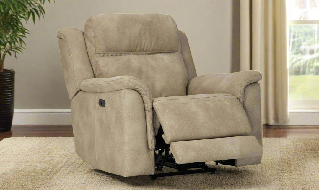 Brandon Power Recliner with Adjustable Headrest & USB Port-Jennifer Furniture