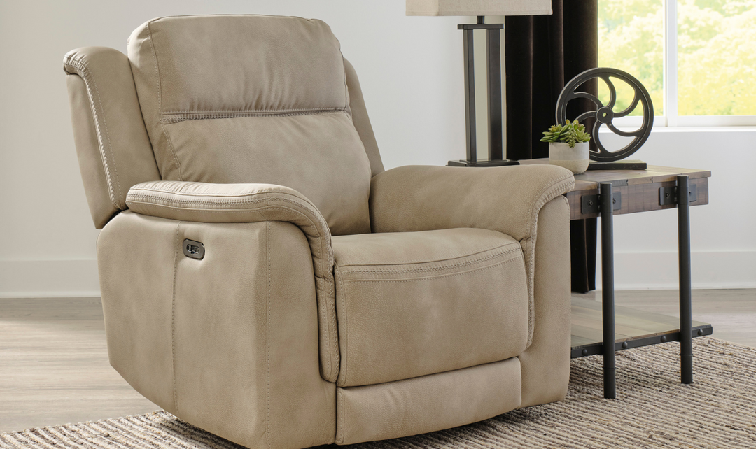 Brandon Power Recliner with Adjustable Headrest & USB Port-Jennifer Furniture