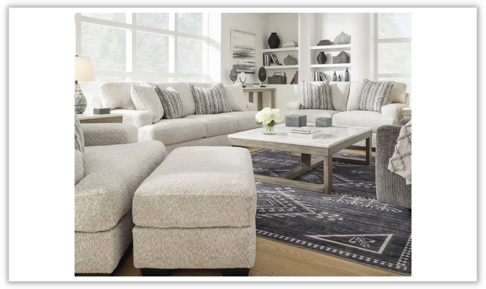 Modern Heritage Brebryan Flannel Fabric Living Room Set