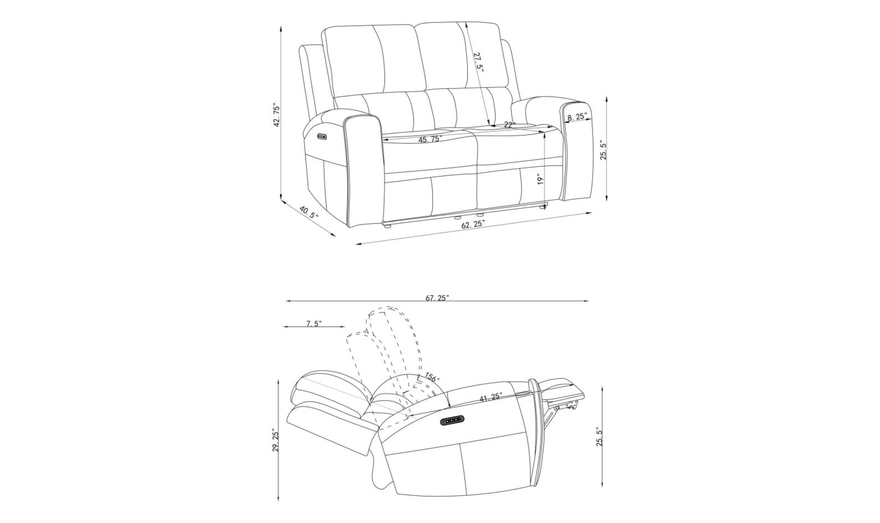 Modern Furniture Brickston Leather Zero Gravity Reclining Living Room Set