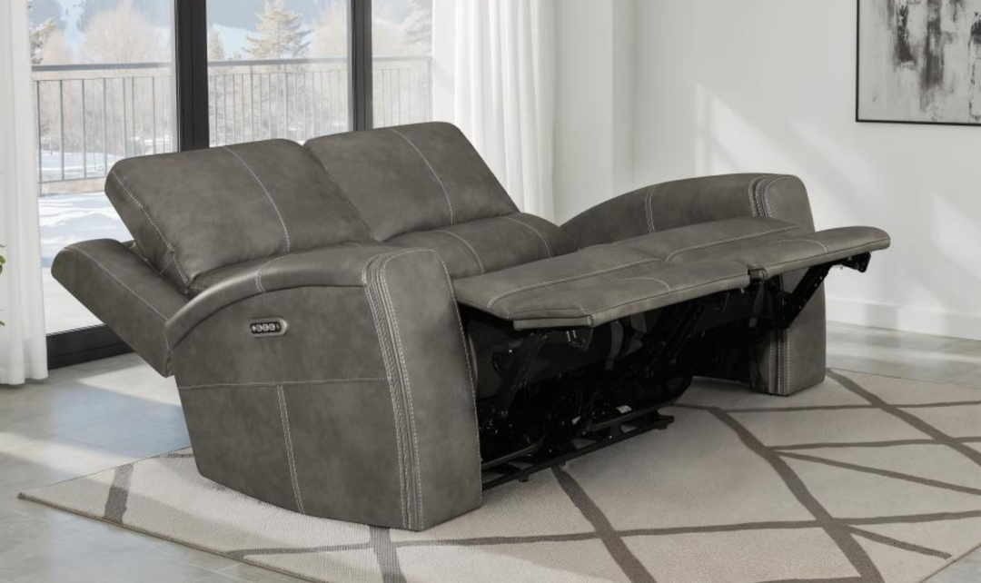Modern Furniture Brickston Leather Zero Gravity Reclining Living Room Set