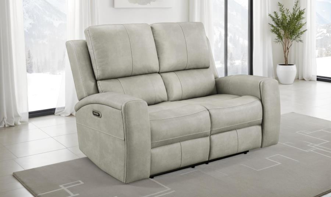 Modern Furniture Brickston Leather Zero Gravity Reclining Living Room Set