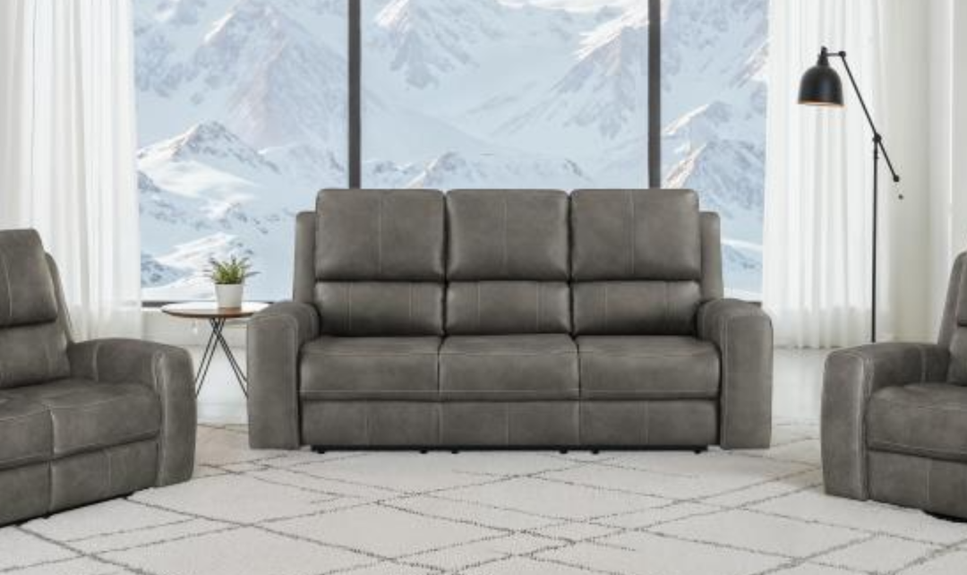 Modern Furniture Brickston Leather Zero Gravity Reclining Living Room Set