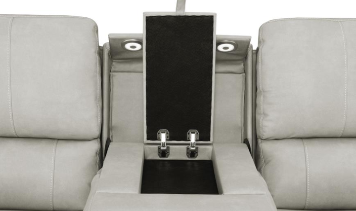 Modern Furniture Brickston Leather Zero Gravity Reclining Living Room Set