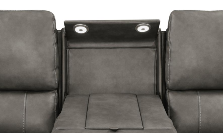 Modern Furniture Brickston Leather Zero Gravity Reclining Living Room Set