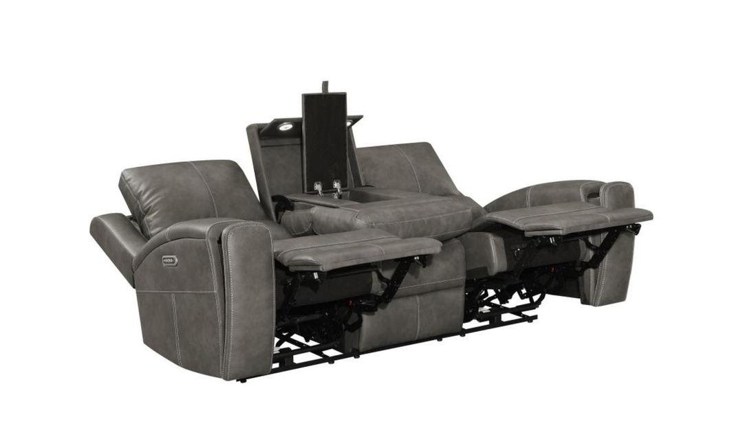 Modern Furniture Brickston Leather Zero Gravity Reclining Living Room Set