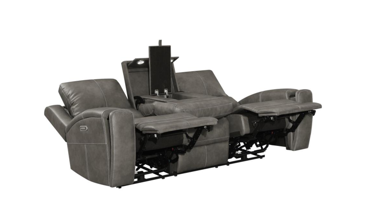 Modern Furniture Brickston Leather Zero Gravity Reclining Living Room Set
