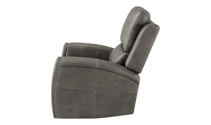 Modern Heritage Brickston Leather Swivel Glider Reclining Chair