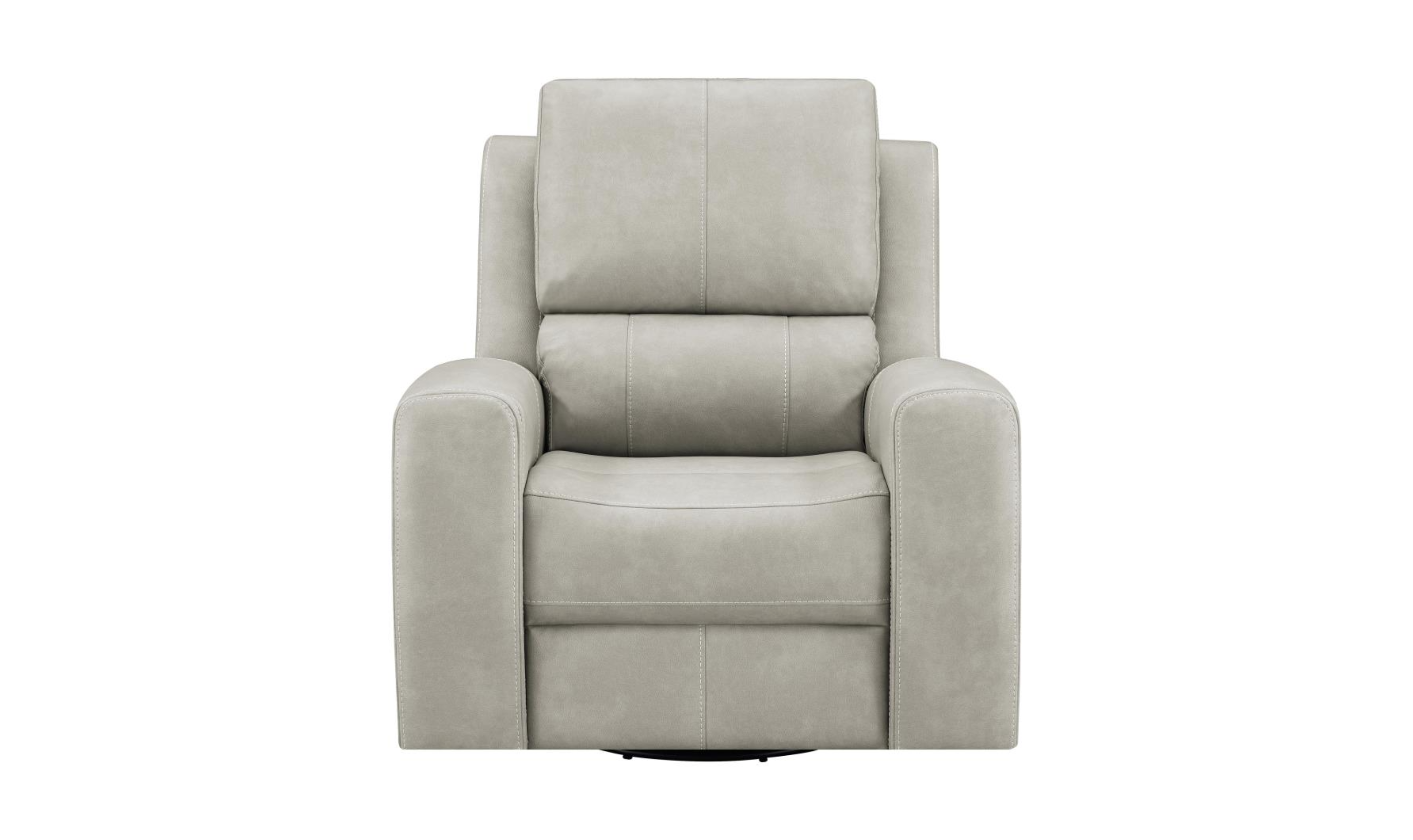 Modern Heritage Brickston Leather Swivel Glider Reclining Chair