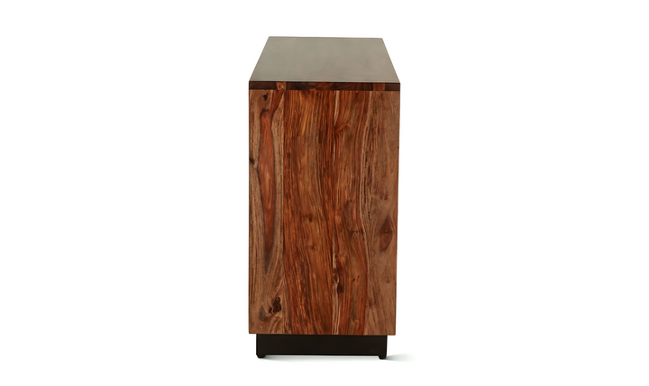 HTD Brisbane 6-Drawer Dresser in Natural Sheesham Wood Finish- Jennifer Furniture