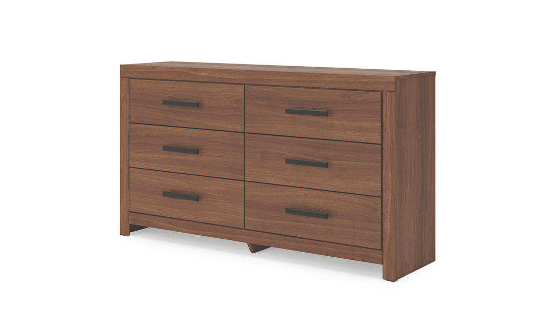 Modern Heritage Broachmyn Six Drawer Wooden Dresser in Two-tone Finish