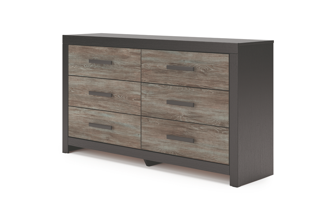 Modern Heritage Broachmyn Six Drawer Wooden Dresser in Two-tone Finish
