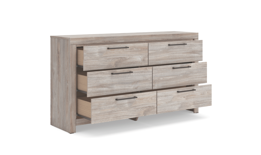 Modern Heritage Broachmyn Six Drawer Wooden Dresser in Two-tone Finish