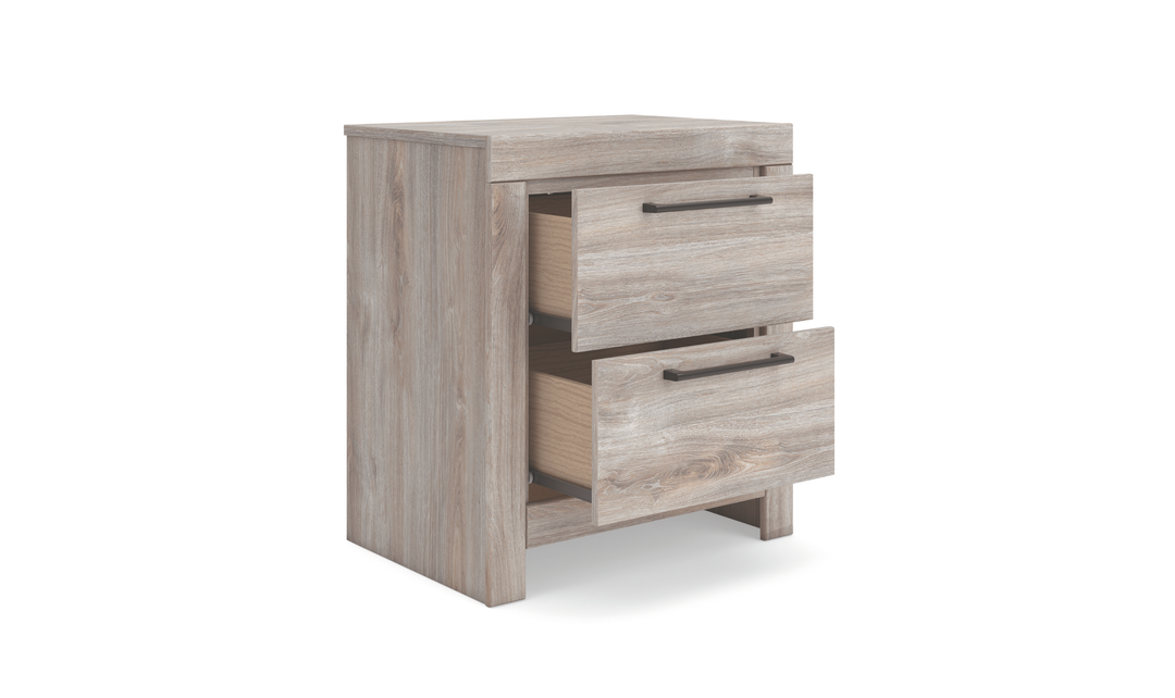 Modern Heritage Broachmyn Two Drawer Nightstand - Jennifer Furniture