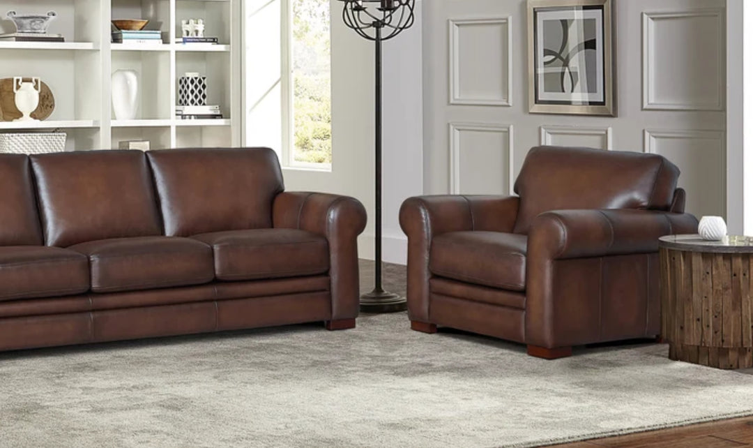 Brookfield Leather Sofa Collection Chair-Jenniferfurniture