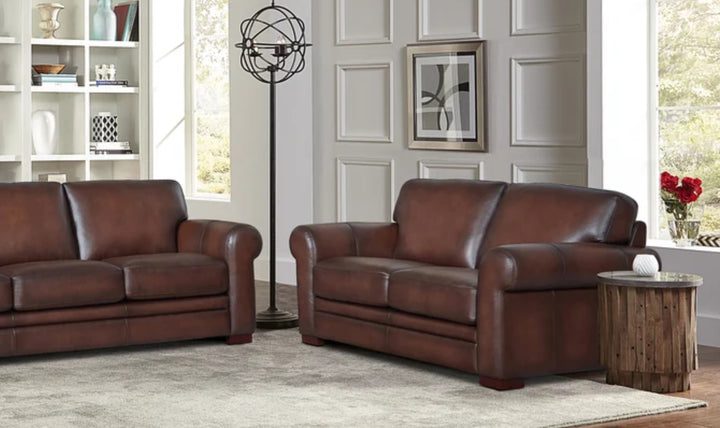 Brookfield Leather Sofa Collection Loveseat-Jenniferfurniture