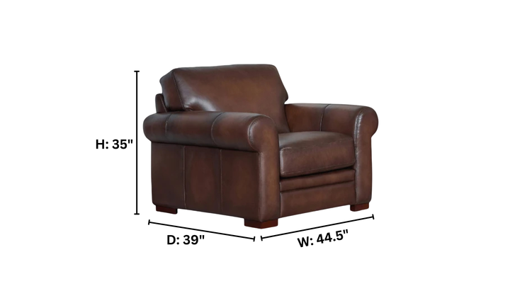 Brookfield Leather Sofa Collection Chair-Jenniferfurniture