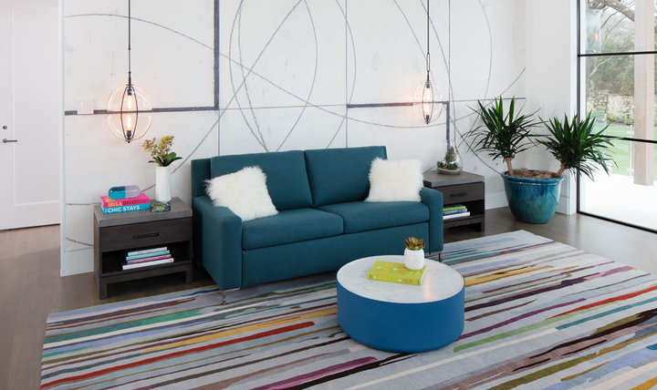 American Leather Bryson Comfort Sleeper With Track Arms-Jennifer Furniture