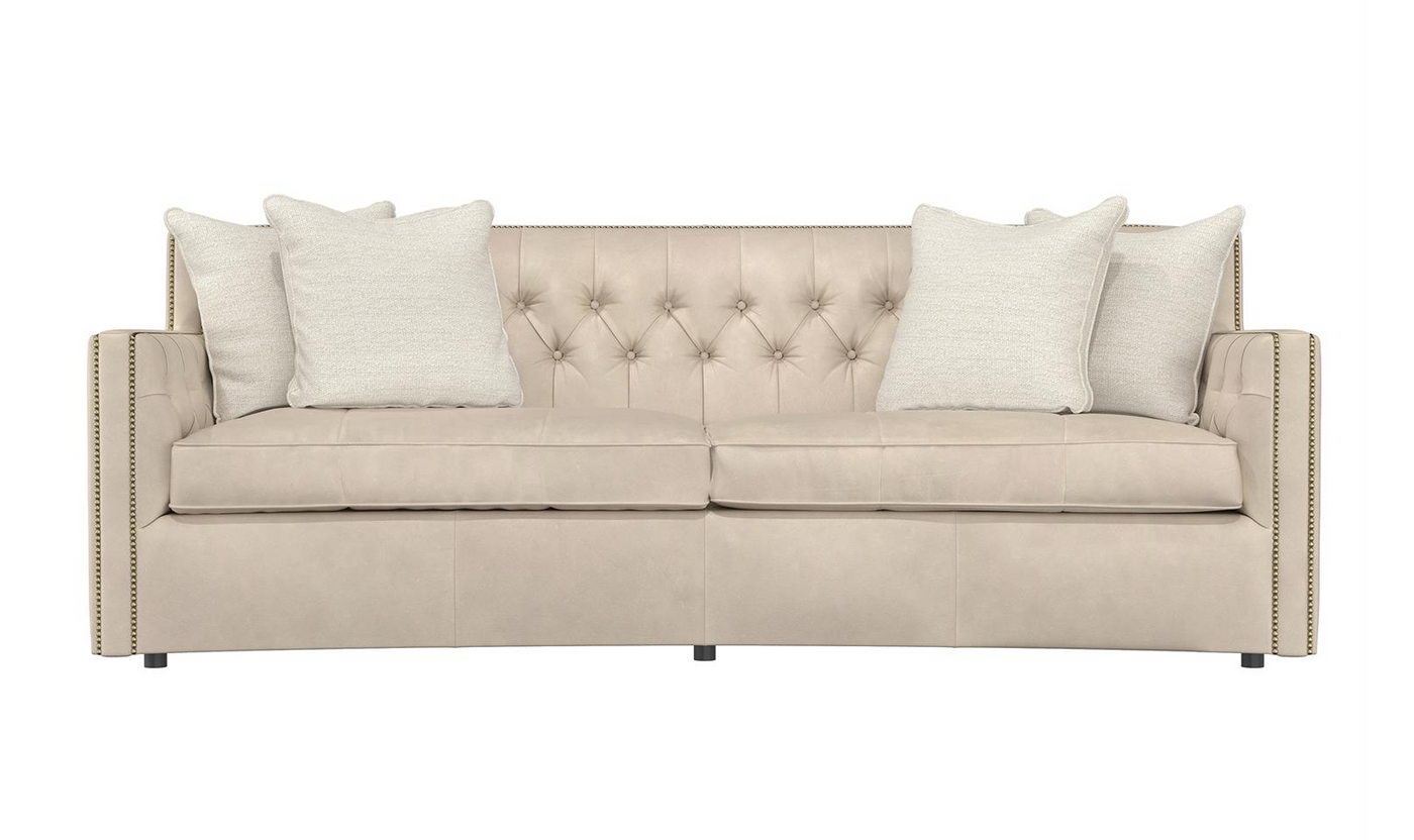 Bernhardt Candace Tufted Fabric Sofa with Reversible Seat Cushions