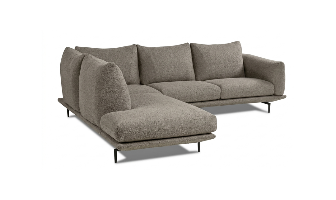 Calia Italia Dragees Fabric Modular Sectional Sofa with Lounge Chaise - Jennifer Furniture