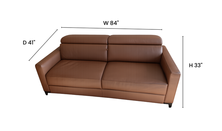 Calia Italia Eclettico Queen Sleeper Sofa With Memory Foam Mattress - Jennifer Furniture