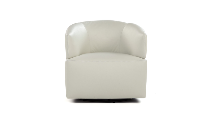 Calia Italia Pirouette Fabric Upholstered Swivel Accent Chair