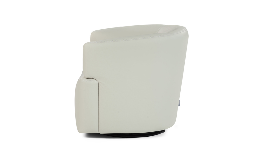 Calia Italia Pirouette Fabric Upholstered Swivel Accent Chair