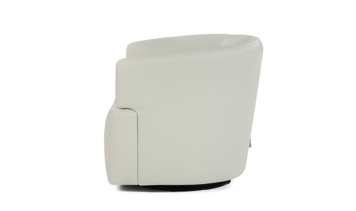 Calia Italia Pirouette Fabric Upholstered Swivel Accent Chair