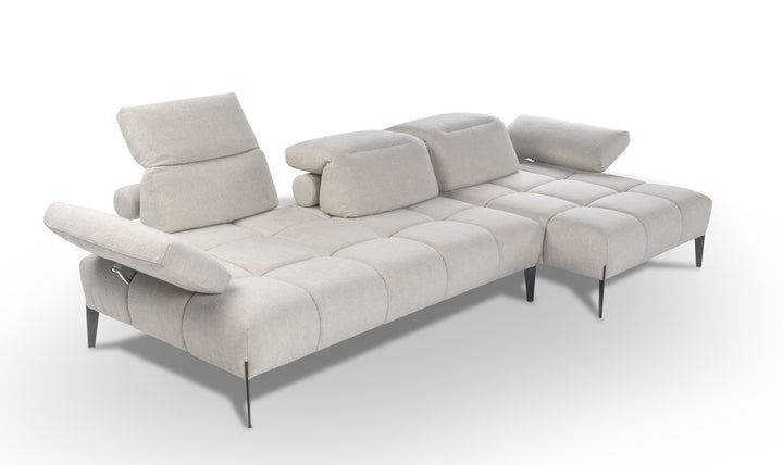 Calia Italia Skyline Modular Sectional Chaise With Adjustable Backrest & Armrests