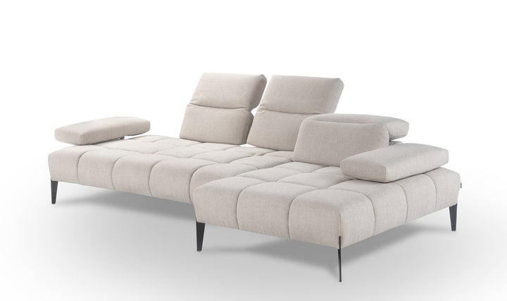 Calia Italia Skyline Modular Sectional Chaise With Adjustable Backrest & Armrests