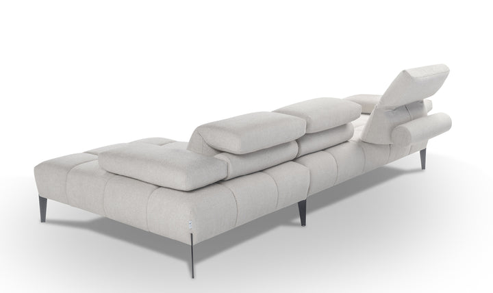 Calia Italia Skyline Modular Sectional Chaise With Adjustable Backrest & Armrests