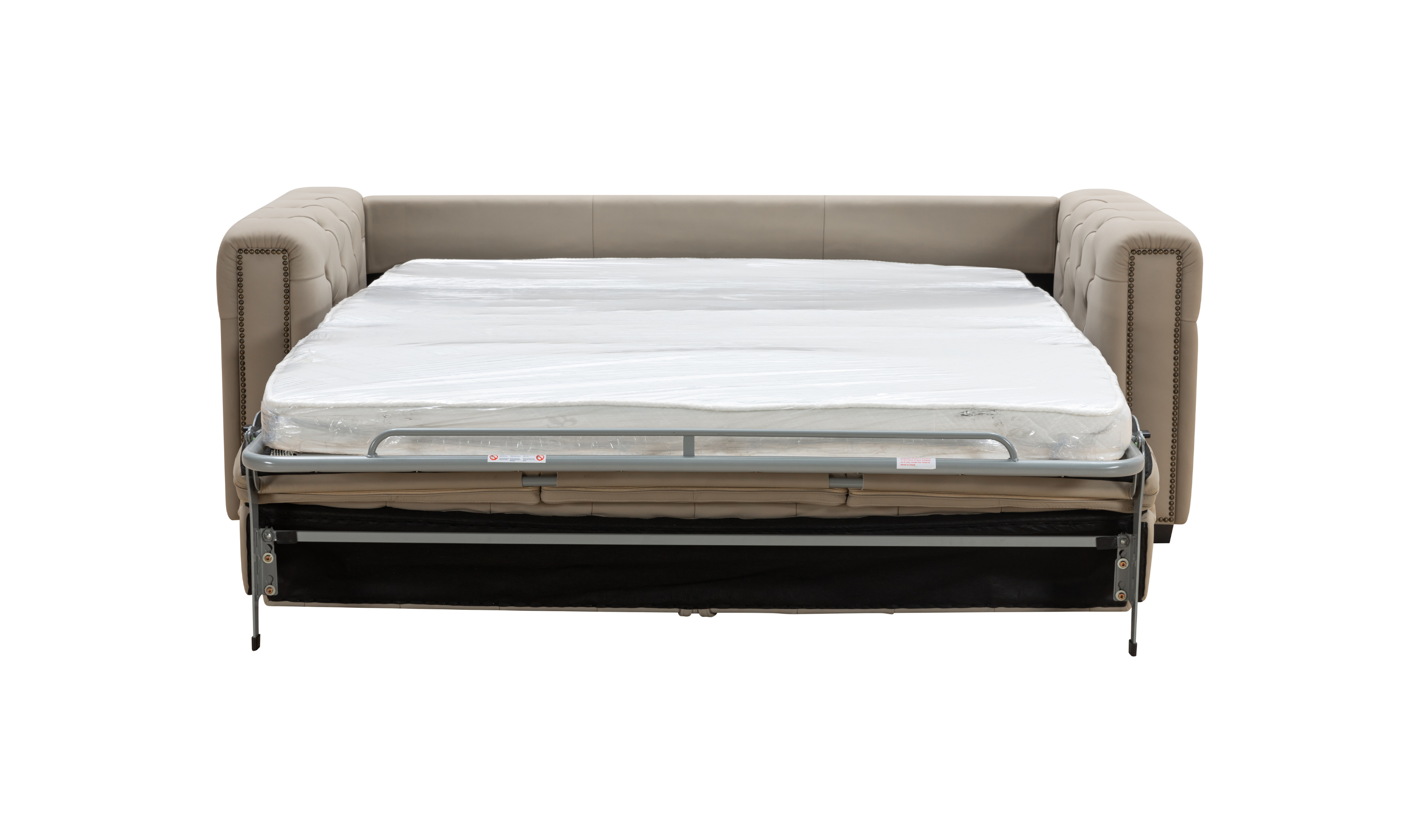 Klaussner Callas Leather Queen Sleeper Sofa - Luxury Overnight Collection