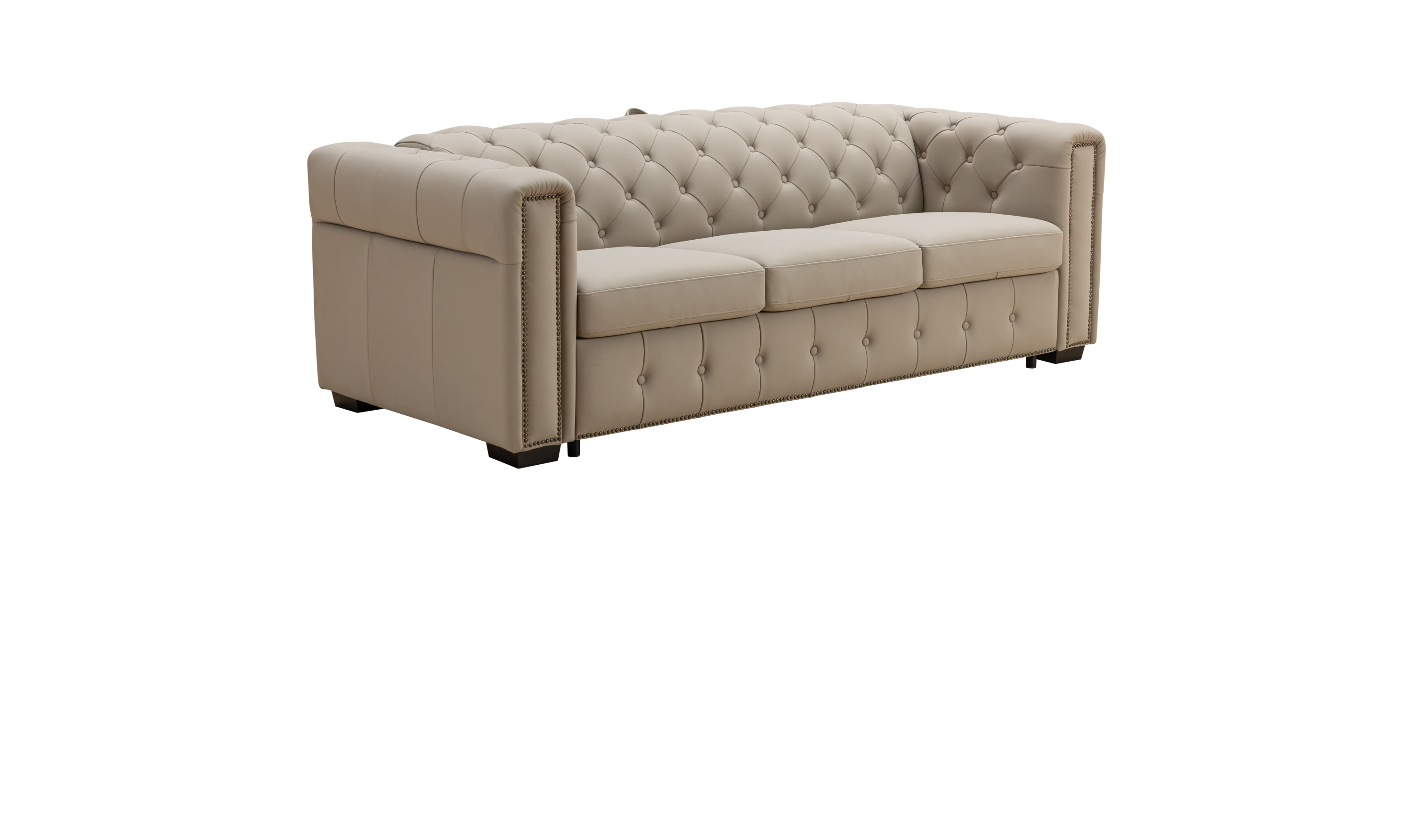 Klaussner Callas Leather Queen Sleeper Sofa - Luxury Overnight Collection