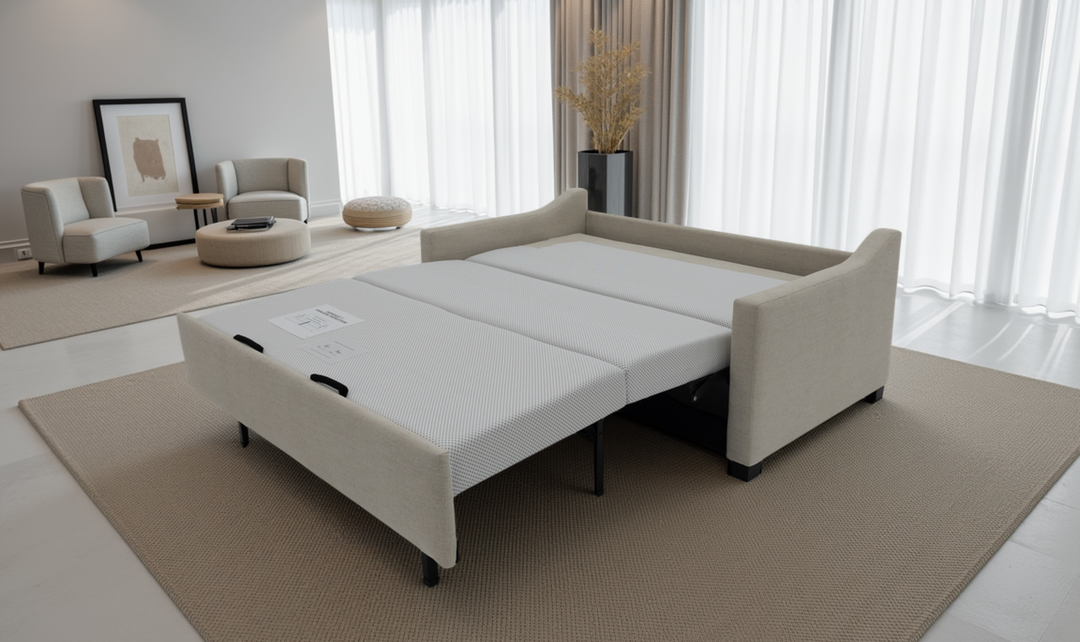 Klaussner Calloway Fabric Sleeper Sofa With High-Resiliency Foam-Jennifer Furniture