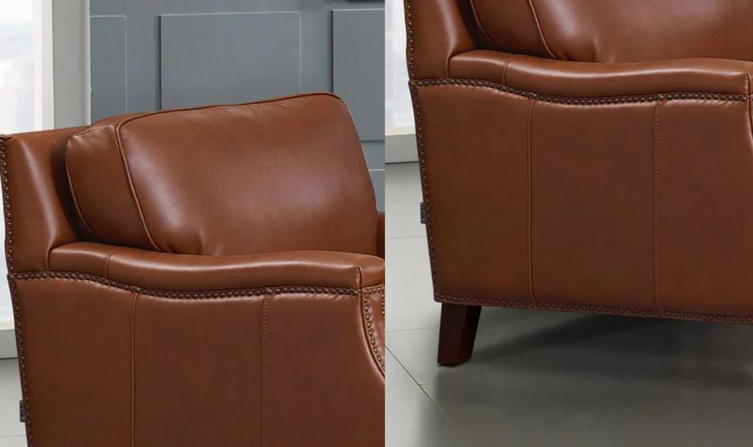 Hydeline Camano Leather Living Room Set 