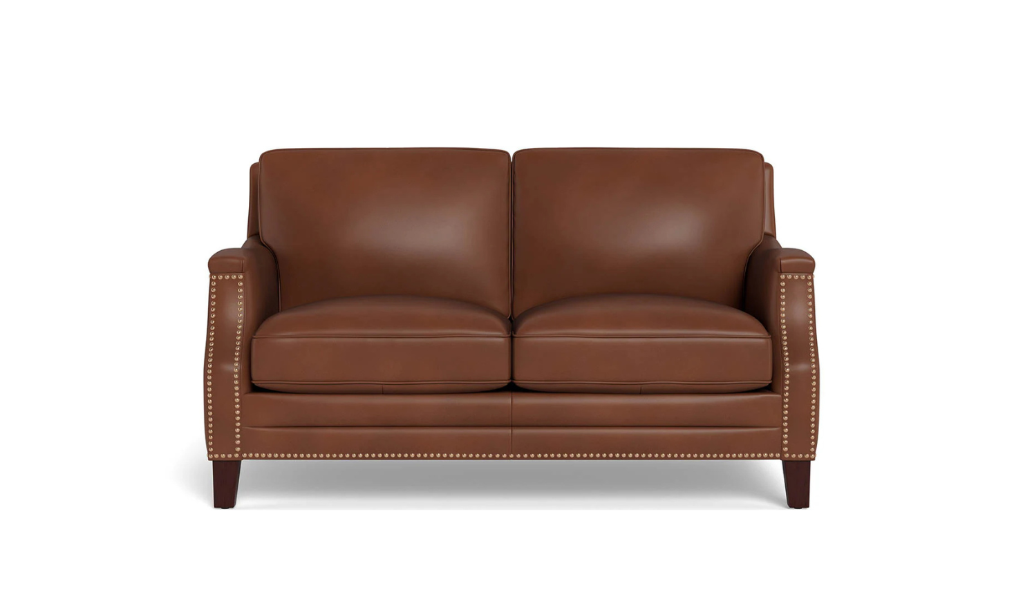 Hydeline Camano Leather Living Room Set with Nailhead Finish