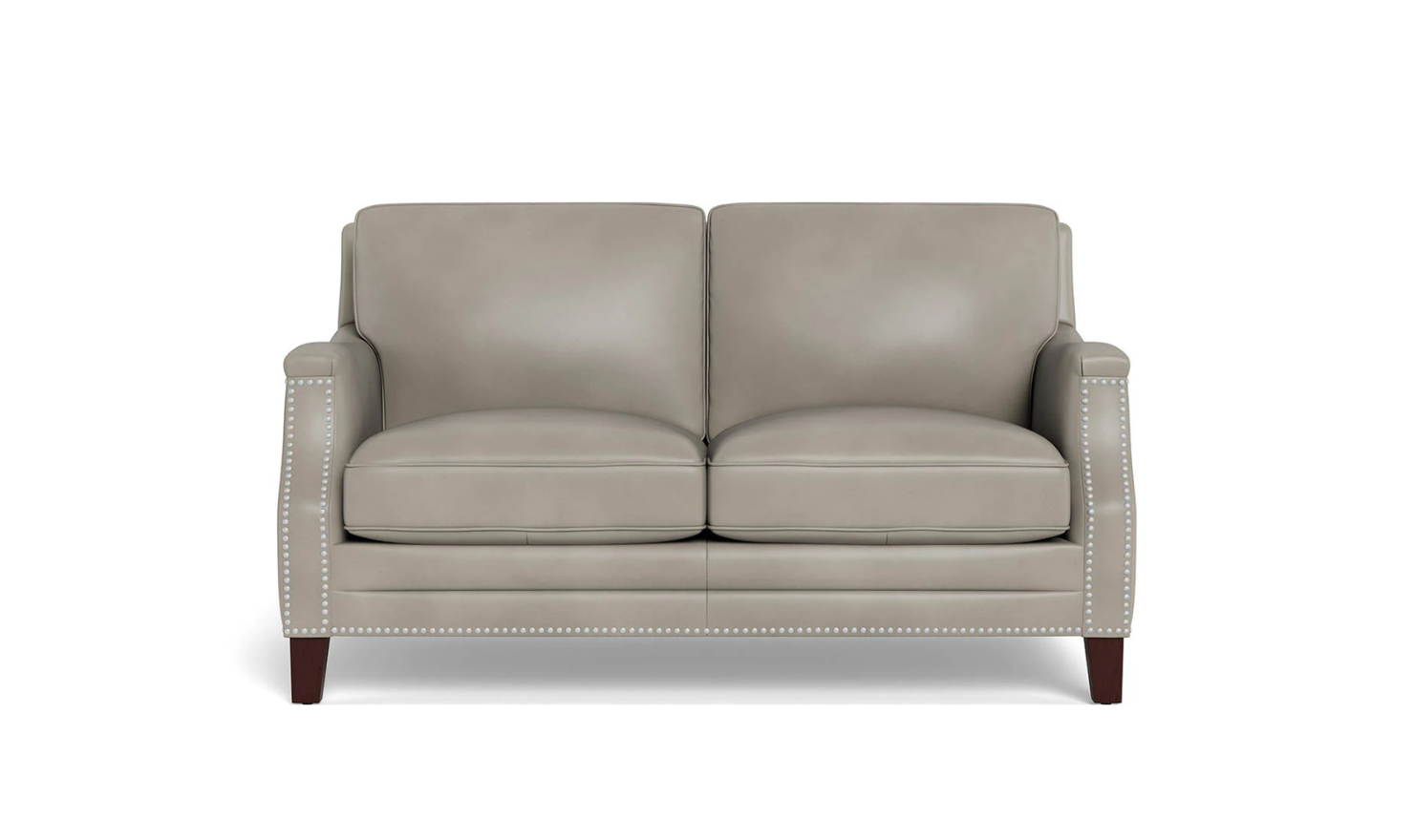 Hydeline Camano Leather Living Room Set with Nailhead Finish