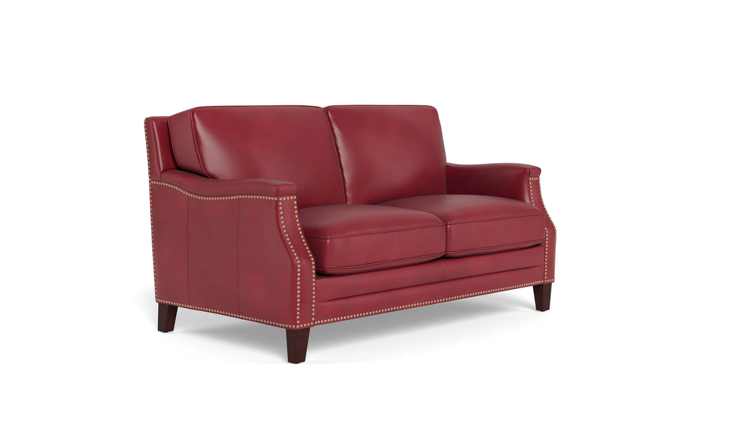 Hydeline Camano Leather Living Room Set with Nailhead Finish