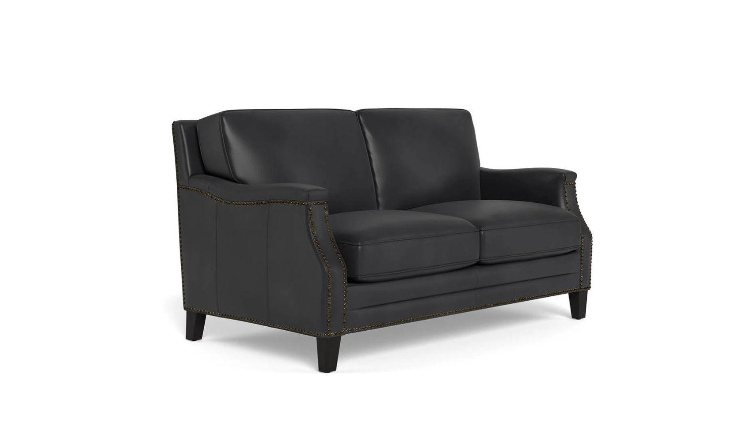 Hydeline Camano Leather Living Room Set with Nailhead Finish