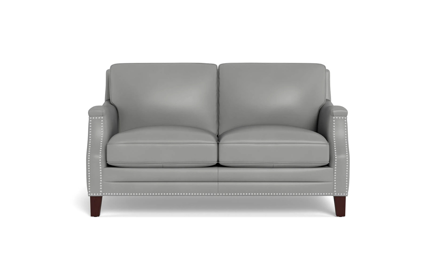 Hydeline Camano Leather Living Room Set with Nailhead Finish