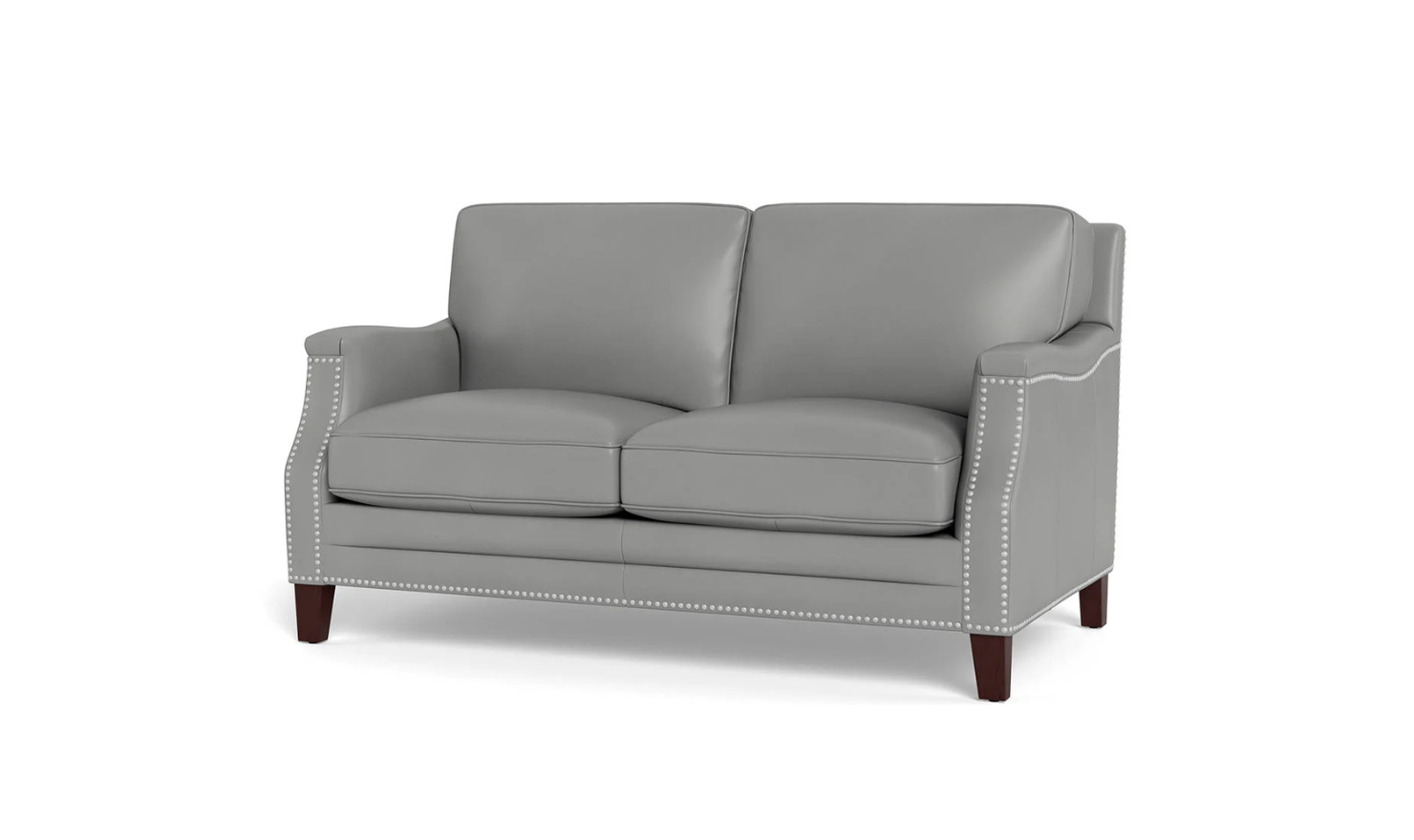 Hydeline Camano Leather Living Room Set with Nailhead Finish