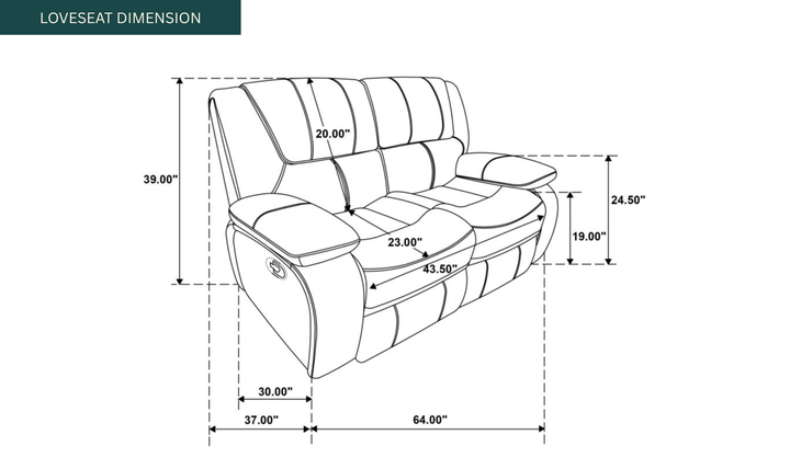 Modern Heritage Camila Leather 3-piece Motion Living Room Set - Jennifer Furniture