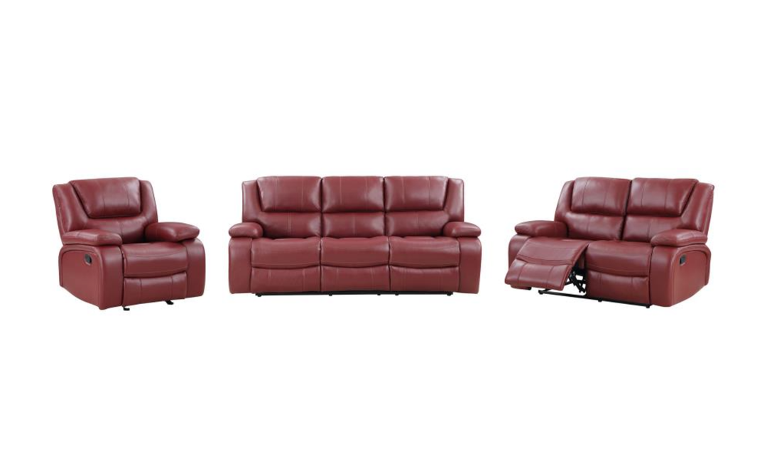 Modern Heritage Camila Leather 3-piece Motion Living Room Set - Jennifer Furniture