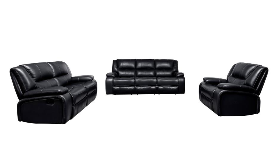 Modern Heritage Camila Leather 3-piece Motion Living Room Set - Jennifer Furniture