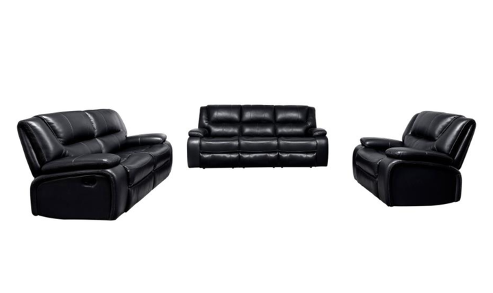 Modern Heritage Camila Leather 3-piece Motion Living Room Set - Jennifer Furniture