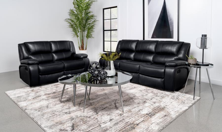 Modern Heritage Camila Leather 3-piece Motion Living Room Set - Jennifer Furniture
